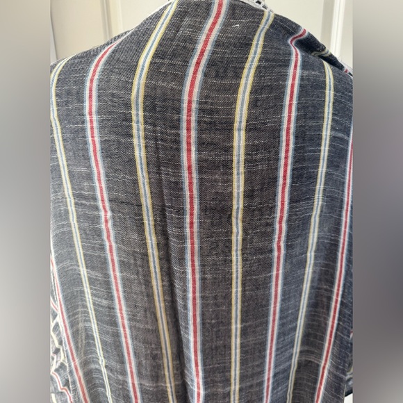 Free People Striped Black and Pink Kimono - Picture 5 of 7